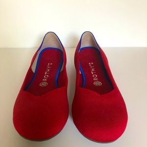Rothy’s red flats, Size 10